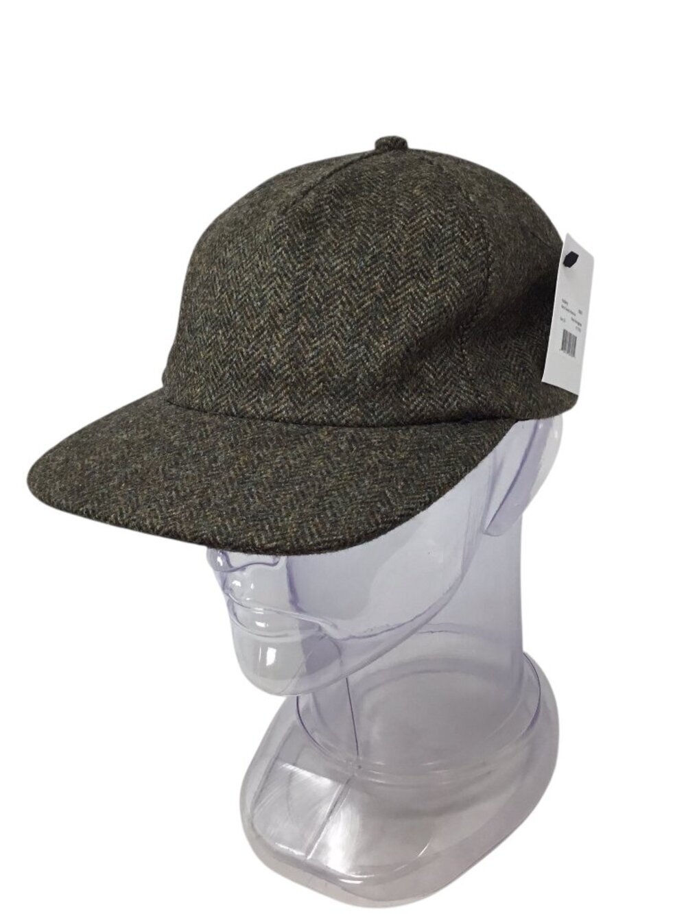 Flint and Tinder Harris Tweed NWT Huckberry Men's Hat Cap Mossy Herringbone